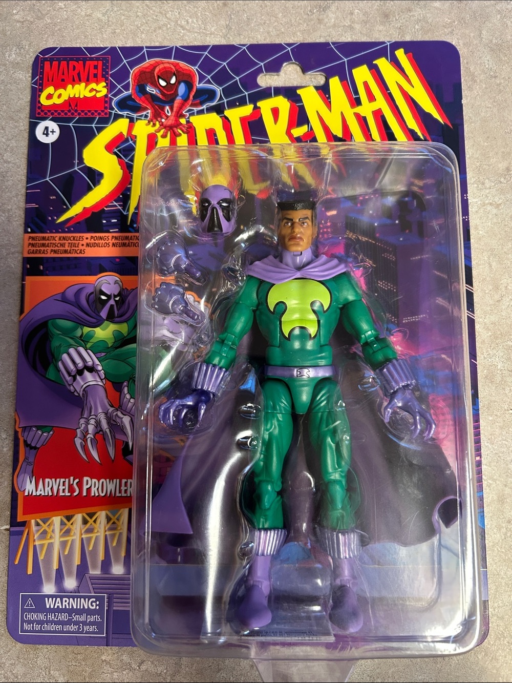 Marvel Prowler Backer Card Art - Green & Purple